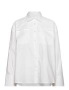 Poplin Over D Shirt Designers Shirts Long-sleeved White REMAIN Birger Christensen