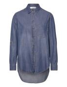 Carter Tops Shirts Denim Shirts Blue Reiss