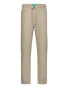 Trousers Bottoms Trousers Linen Trousers Beige United Colors Of Benetton