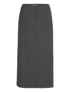 Srlori Midi Skirt - Grs Skirts Knee-length & Midi Skirts Grey Soft Rebels