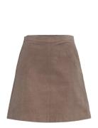 Slhelle Aline Skirt Skirts Short Skirts Brown Soaked In Luxury