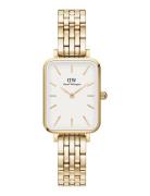 Quadro 20X26 5-Link G White Accessories Watches Analog Watches Gold Daniel Wellington