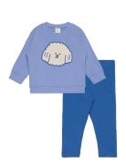 Set Sweatshirt Leggings Placem Sets Sets With Long-sleeved T-shirt Blue Lindex