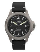 Expedition North Automatic, 41Mm Titanium Case, Black Dial, Black Eco-Friendly Strap Accessories Watches Analog Watches Black Timex