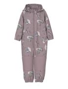 Nmfalfa08 Softshell Suit Aop1 Fo Noos Outerwear Coveralls Softshell Coveralls Pink Name It