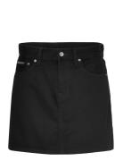 Hero High Rise Mini Skirt Skirts Short Skirts Black Calvin Klein Jeans