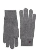 Essential Flag Gloves Accessories Gloves Finger Gloves Grey Tommy Hilfiger