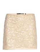 Sequin Mini Skirt Skirts Short Skirts Beige ROTATE Birger Christensen