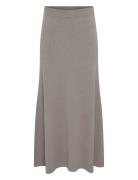 Yasfonny Hw Ankle Knit Skirt S. Noos Skirts Knee-length & Midi Skirts Grey YAS