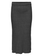 Cartess Midi Skirt Knt Skirts Knee-length & Midi Skirts Grey ONLY Carmakoma