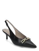 Grace Chain Slngback Shoes Sling Backs Heeled Slingbacks Black AllSaints