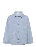 Tnjesse Uni Striped Shirt Outerwear Jackets & Coats Denim & Corduroy Blue The New