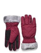 La Canadienne W Glv Sport Women Sport Accessories Sport Gloves Sport Finger Gloves Burgundy Kombi