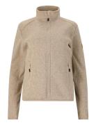 Samani W Melange Fleece Jacket Sport Women Sport Clothing Sport Fleeces & Midlayers Beige Whistler