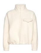 Florrie W Sherpa Half Zip Sport Sport Clothing Sport Fleeces & Midlayers Cream Athlecia