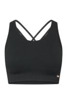 Aideny W Seamless Rib Bra Sport Women Sport Clothing Sport Bras - All Black Athlecia