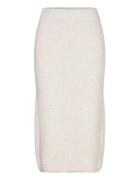 Objtolatya Knit Midi Skirt 135 Skirts Knee-length & Midi Skirts White Object