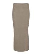 Vmpuff Nw Calf Pencil Skirt Boo Skirts Knee-length & Midi Skirts Beige Vero Moda