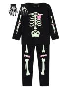 Nmnoween Ls Top Set Sets Sets With Long-sleeved T-shirt Black Name It