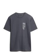 Utility Sport Logo Loose Tee Sport Men Men Sports Clothes Sport Tops Sport T-Skjorte Grey Superdry Sport