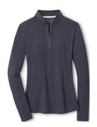 Lightweight Long Sleeve Zip Sun Shirt Sport Women Sport Clothing Sport Fleeces & Midlayers Grey Peter Millar