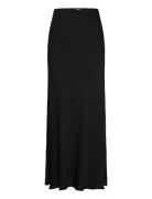 Tyne Satin Midi Skirt Skirts Knee-length & Midi Skirts Black Twist & Tango