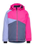 Ski Jacket - Colorblock Outerwear Snow-ski Clothing Snow-ski Jacket Pink Color Kids