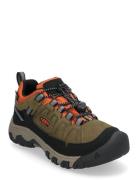 Ke Targhee Iv Low Wp Y-Dark Olive-Gold Flam Shoes Sports Shoes Running-training Shoes Green KEEN