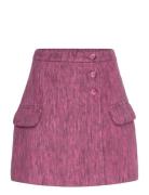 Pauline Skirt Skirts Short Skirts Pink Hosbjerg