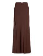 The Ally Long Skirt Skirts Maxi Skirts Brown Marville Road