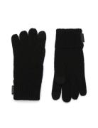 Woven Patch Knit Glove Accessories Gloves Finger Gloves Black Coach Accessories