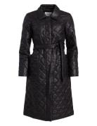 Quilted Coat, Maci Quiltet Jakke Black Ivo Nikkolo