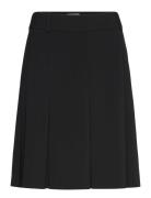 Pleated Midi Suiting Skirt Skirts Knee-length & Midi Skirts Black Weekday