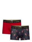 Stretch Cotton Trunk 2-Pack Boxershorts Navy Polo Ralph Lauren Underwear