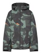 Mission Printed Youth Jk Outerwear Snow-ski Clothing Snow-ski Jacket Khaki Green Quiksilver