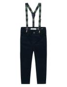 Nmmryan Slim Cord Pant W Bra 9666-Yy R Bottoms Trousers Navy Name It