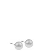 Laney Pearl Ear White 10Mm Accessories Jewellery Earrings Studs Silver SNÖ Of Sweden