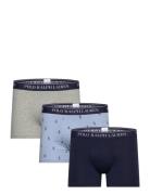 Classic Stretch-Cotton Trunk 3-Pack Boxershorts Navy Polo Ralph Lauren Underwear