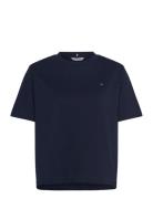 Modern Relaxed C-Nk Ss Tops T-shirts & Tops Short-sleeved Navy Tommy Hilfiger