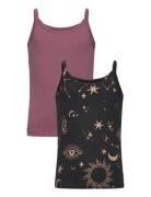 Tnthe New Strap Top 2-Pack Tops T-shirts Sleeveless Multi/patterned The New