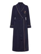 Lrl L/S Shawl Collar Long Robe Morgenkåbe Navy Lauren Ralph Lauren Homewear