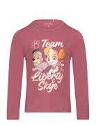 T-Shirt Ls Tops T-shirts Long-sleeved T-Skjorte Pink Minymo