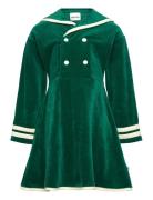 Sailor Velour Ls Dress Dresses & Skirts Dresses Partydresses Green Mini Rodini