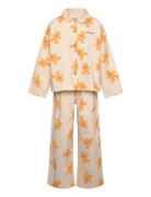 Gingerbread All Over Lounge Set Pyjamassæt Cream Bobo Choses