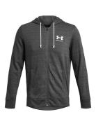 Ua Rival Terry Lc Fz Tops Sweatshirts & Hoodies Hoodies Grey Under Armour