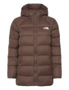 W Hyalite Down Parka - Eu Sport Jackets Padded Jacket Brown The North Face