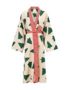 Christmas Forest Long Kimono Home Textiles Bathroom Textiles Robes Multi/patterned Anna + Nina