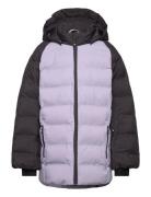 Ski Jacket - Quilt- Contrast Outerwear Snow-ski Clothing Snow-ski Jacket Purple Color Kids