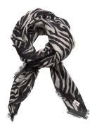 Zerona Siw Scarf Accessories Scarves Lightweight Scarves Black Becksöndergaard