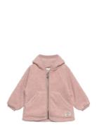 Matliff Teddyfleece Jacket. Grs Outerwear Fleece Outerwear Fleece Jackets Pink MINI A TURE